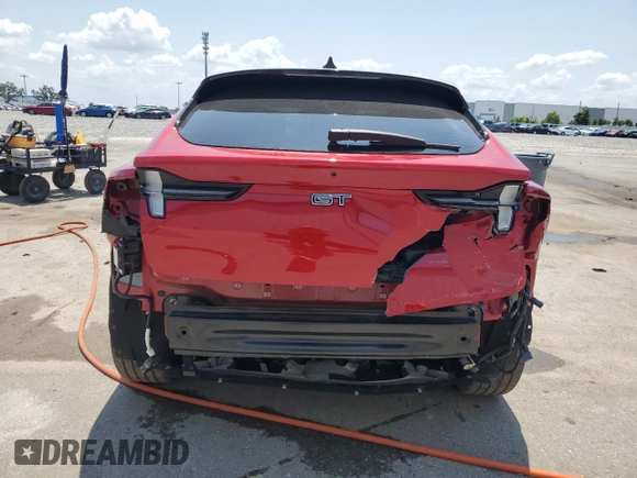 2024 Ford Mustang Mach-E GT с VIN 3FMTK4SX2RMA31037, выставлен на аукционе Copart как лот 56558025 с пробегом 6 833 миль миль и Списание • Salvage title. История ставок и продаж доступна на DreamBid. Изображение 6.