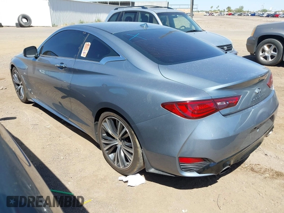 2018 Infiniti Q60 Sport with VIN JN1EV7EK5JM343104, listed as a IAAI auction lot 42492429 with 80,164 mi miles and . Bid and sale history available at DreamBid. Image 3.