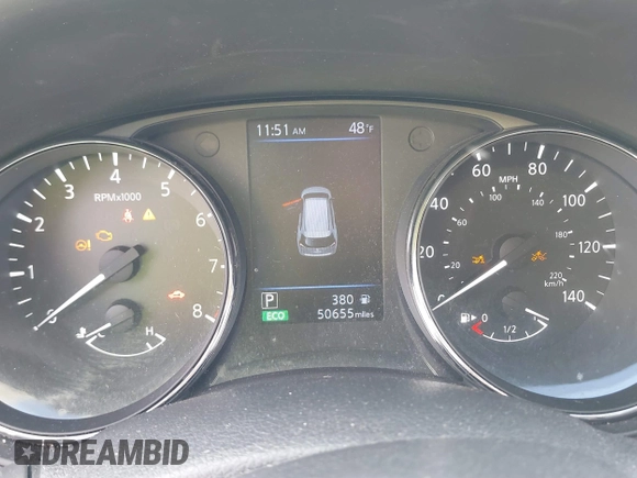 2019 Nissan Rogue SL with VIN 5N1AT2MT2KC794816, listed as a IAAI auction lot 41784087 with 50,655 mi miles and . Bid and sale history available at DreamBid. Image 7.