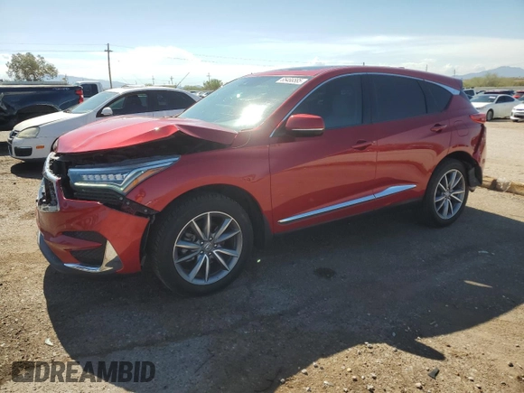 2020 Acura RDX Technology with VIN 5J8TC1H56LL004343, listed as a Copart auction lot 65466585 with 98,952 mi miles and Salvage title. Bid and sale history available at DreamBid. Image 1.