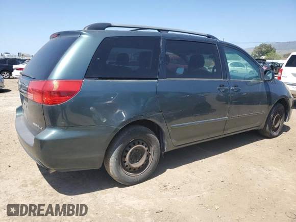 2004 Toyota Sienna CE with VIN 5TDZA23C24S045742, listed as a Copart auction lot 56206625 with 239,601 mi miles and Clean Title. Bid and sale history available at DreamBid. Image 3.