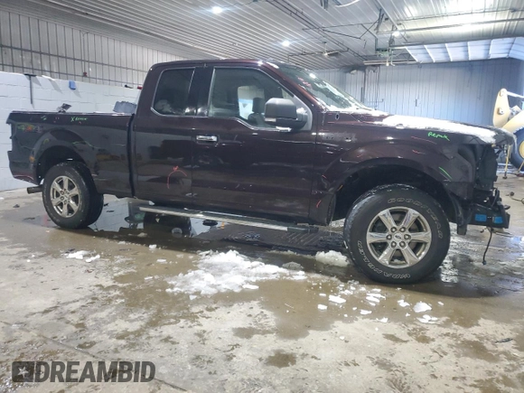 2018 Ford F-150 XL with VIN 1FTEX1EB8JFE06317, listed as a Copart auction lot 45714555 with 108,888 mi miles and Salvage Title. Bid and sale history available at DreamBid. Image 4.