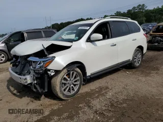 2015 Nissan Pathfinder SV with VIN 5N1AR2MN6FC666083, listed as a Copart auction lot 58333635 with 111,178 mi miles and Salvage title. Bid and sale history available at DreamBid. Image 1.