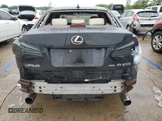2010 Lexus IS 250 with VIN JTHCF5C27A5041833, listed as a Copart auction lot 59590395 with 205,747 mi miles and Salvage title. Bid and sale history available at DreamBid. Image 6.