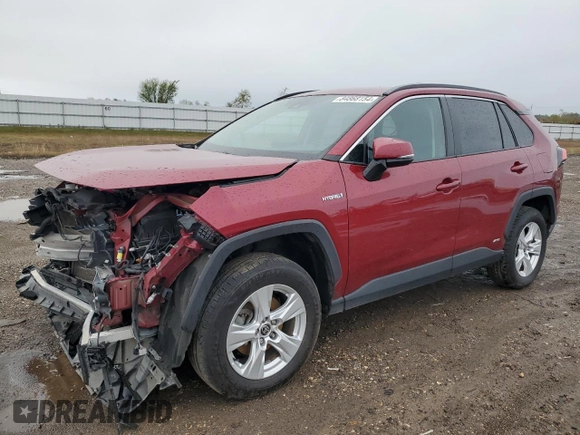 2021 Toyota RAV4 Hybrid XLE with VIN 4T3RWRFV8MU043385, listed as a Copart auction lot 84868154 with 93,650 mi miles and Salvage Title. Bid and sale history available at carsss.com. Image 1.