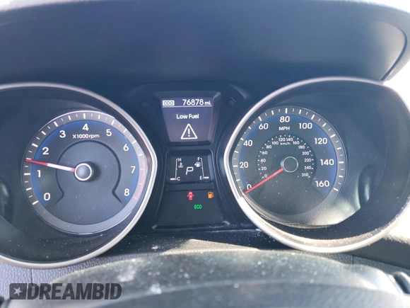 2017 Hyundai Elantra GT with VIN KMHD35LH3HU378241, listed as a Copart auction lot 65674034 with 76,878 mi miles and Salvage Title. Bid and sale history available at carsss.com. Image 9.