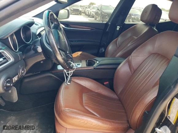 2015 Maserati Ghibli S Q4 with VIN ZAM57RTA7F1156917, listed as a Copart auction lot 66645593 with 92,750 mi miles. Bid and sale history available at carsss.com. Image 7.