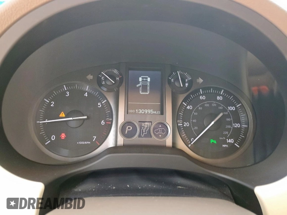 2012 Lexus GX 460 Premium with VIN JTJJM7FX2C5040932, listed as a Copart auction lot 58431725 with 130,995 mi miles and Salvage title. Bid and sale history available at DreamBid. Image 9.