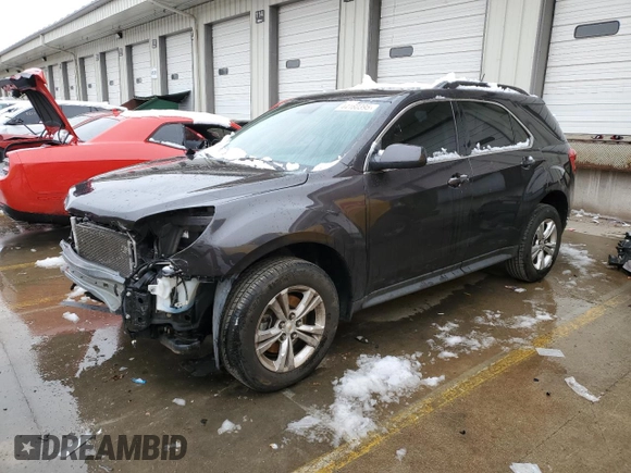 2015 Chevrolet Equinox LT with VIN 1GNALCEKXFZ133836, listed as a Copart auction lot 44160395 with 117,535 mi miles and Salvage Title. Bid and sale history available at carsss.com. Image 1.