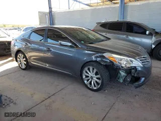 2013 Hyundai Azera with VIN KMHFH4JG9DA252363, listed as a Copart auction lot 46349175 with 121,207 mi miles and Salvage Title. Bid and sale history available at carsss.com. Image 4.