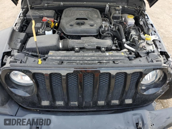 2021 Jeep Wrangler Unlimited Sport S with VIN 1C4HJXDN8MW523574, listed as a Copart auction lot 63010355 with 29,344 mi miles and Salvage title. Bid and sale history available at DreamBid. Image 11.
