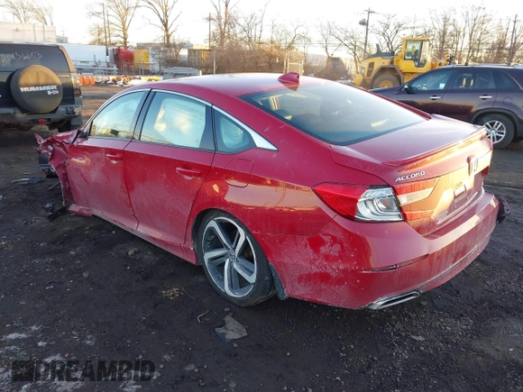 2019 Honda Accord Sport with VIN 1HGCV1F36KA153065, listed as a IAAI auction lot 41407216 with 71,459 mi miles and . Bid and sale history available at DreamBid. Image 3.
