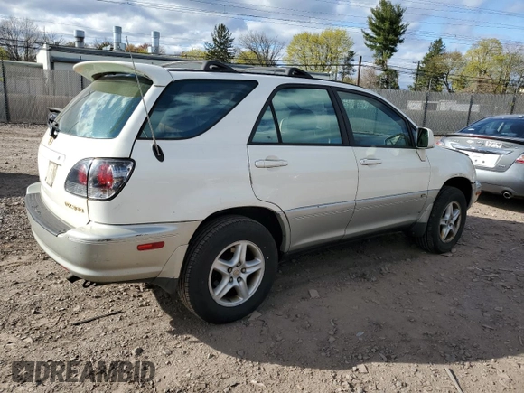 2001 Lexus RX 300 with VIN JTJHF10U110227769, listed as a Copart auction lot 53426095 with 169,878 mi miles and Salvage Title. Bid and sale history available at carsss.com. Image 3.
