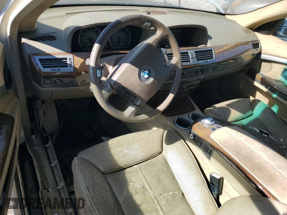 2002 BMW 7 Series 745i with VIN WBAGL63462DP54424, listed as a Copart auction lot 85921814 with Not Provided miles and Clean Title. Bid and sale history available at DreamBid. Image 8.