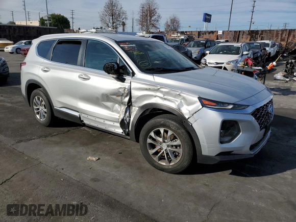 2019 Hyundai Santa Fe SE with VIN 5NMS2CAD2KH122836, listed as a Copart auction lot 68588232 with 76,345 mi miles. Bid and sale history available at carsss.com. Image 4.