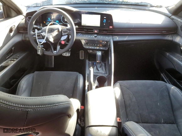 2024 Hyundai Elantra N with VIN KMHLW4DK3RU020856, listed as a Copart auction lot 76778994 with 2,611 mi miles and Salvage Title. Bid and sale history available at carsss.com. Image 8.