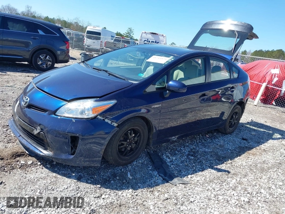 2014 Toyota Prius Four with VIN JTDKN3DU7E0375321, listed as a IAAI auction lot 41743979 with 181,670 mi miles. Bid and sale history available at carsss.com. Image 2.