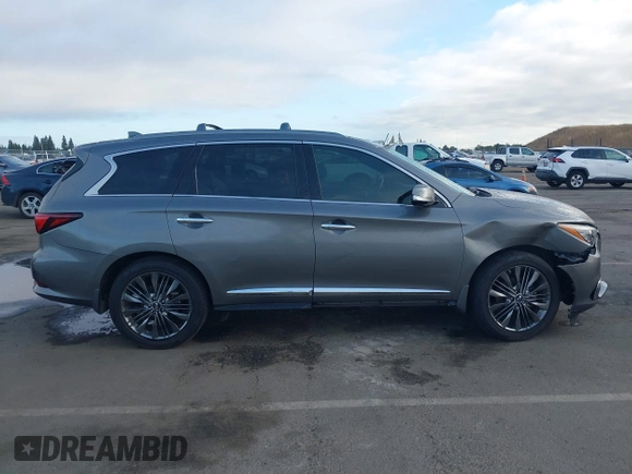 2019 Infiniti QX60 Pure z VIN 5N1DL0MN7KC522605, wystawiony jako IAAI lot #42257708 z przebiegiem 60 357 mil mil oraz . Historia ofert i sprzedaży dostępna na DreamBid. Obrazek 13.