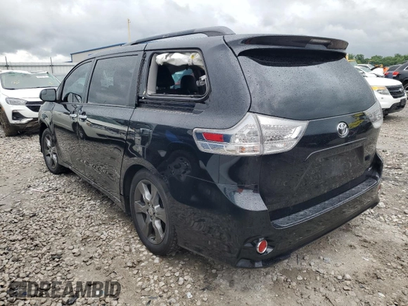 2015 Toyota Sienna SE with VIN 5TDXK3DC6FS689563, listed as a Copart auction lot 60798185 with 170,128 mi miles and Salvage title. Bid and sale history available at DreamBid. Image 2.