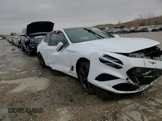 2022 Genesis G70 3.3T with VIN KMTG54TE3NU102585, listed as a Copart auction lot 49923945 with 34,974 mi miles and Salvage title. Bid and sale history available at DreamBid. Image 13.