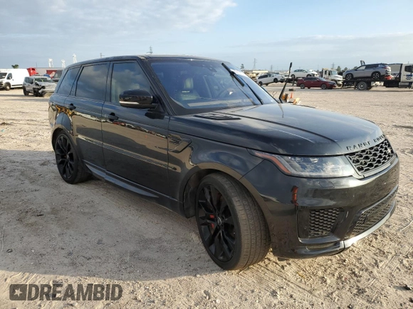 2019 Land Rover Range Rover Sport HST with VIN SALWS2SU6KA868560, listed as a Copart auction lot 80838074 with 57,030 mi miles and Salvage title. Bid and sale history available at DreamBid. Image 4.