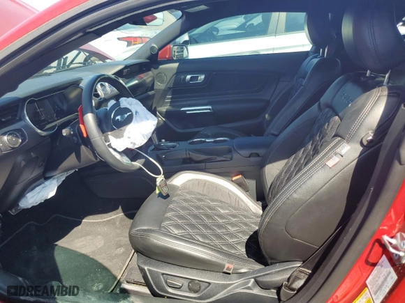 2021 Ford Mustang GT with VIN 1FA6P8CF8M5145287, listed as a Copart auction lot 47650835 with 14,971 mi miles and Salvage Title. Bid and sale history available at carsss.com. Image 7.