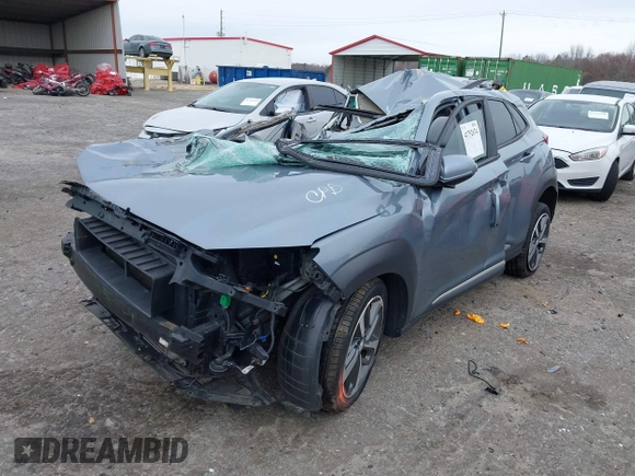 2019 Hyundai Kona Limited with VIN KM8K33A53KU246138, listed as a IAAI auction lot 41752674 with 154,670 mi miles. Bid and sale history available at carsss.com. Image 2.