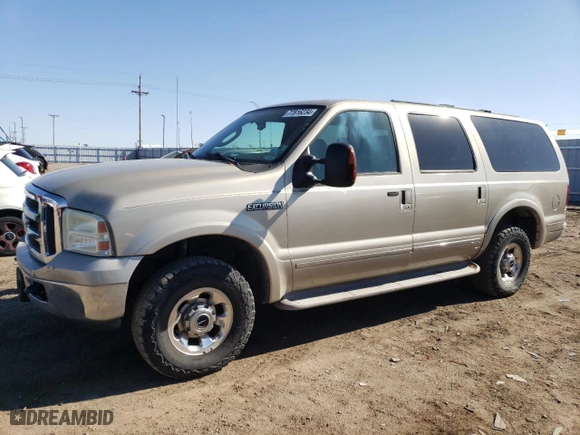 2005 Ford Excursion Limited with VIN 1FMSU43P65ED42104, listed as a Copart auction lot 77816234 with 210,643 mi miles and Clean Title. Bid and sale history available at carsss.com. Image 1.