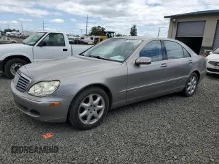 2004 Mercedes-Benz S 430 z VIN WDBNG83J54A388099, wystawiony jako Copart lot #58643145 z przebiegiem Nie podano mil oraz Czysty tytuł • Clean title. Historia ofert i sprzedaży dostępna na DreamBid. Obrazek 1.