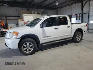 2010 Nissan Titan Pro-4X with VIN 1N6BA0EC3AN312601, listed as a Copart auction lot 52633455 with 161,260 mi miles and Salvage title. Bid and sale history available at DreamBid. Image 1.