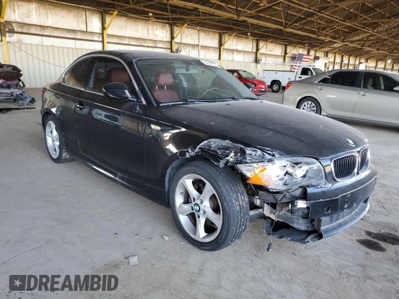 2011 BMW 1 Series 128i with VIN WBAUP7C56BVP21505, listed as a Copart auction lot 52437505 with 124,562 mi miles and Clean Title. Bid and sale history available at DreamBid. Image 4.