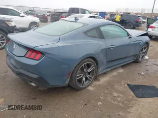 2024 Ford Mustang EcoBoost with VIN 1FA6P8TH2R5105358, listed as a IAAI auction lot 41503847 with 63,099 mi miles. Bid and sale history available at carsss.com. Image 4.