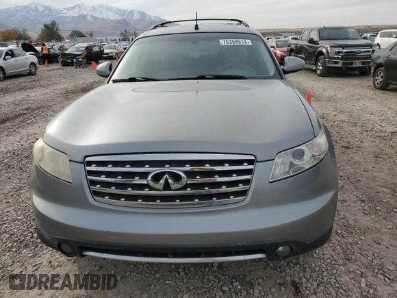 2007 Infiniti FX35 with VIN JNRAS08W47X210142, listed as a Copart auction lot 76359914 with 294,014 mi miles and Clean Title. Bid and sale history available at carsss.com. Image 5.
