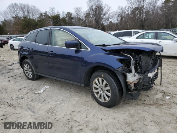 2011 Mazda CX-7 i Sport with VIN JM3ER2BM4B0366383, listed as a Copart auction lot 46000395 with 184,030 mi miles and Salvage Title. Bid and sale history available at carsss.com. Image 4.