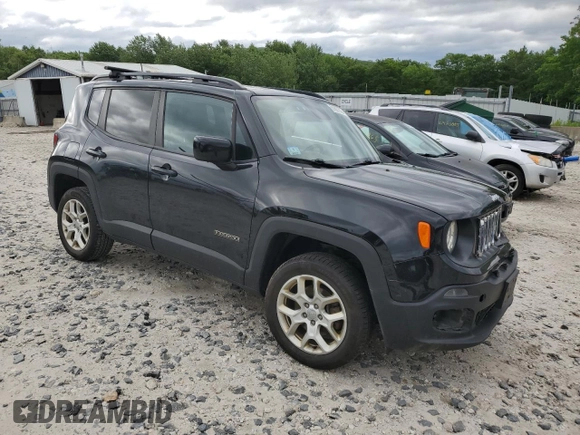 2018 Jeep Renegade Latitude with VIN ZACCJBBB2JPJ11789, listed as a Copart auction lot 61667685 with 113,311 mi miles and Salvage title. Bid and sale history available at DreamBid. Image 4.