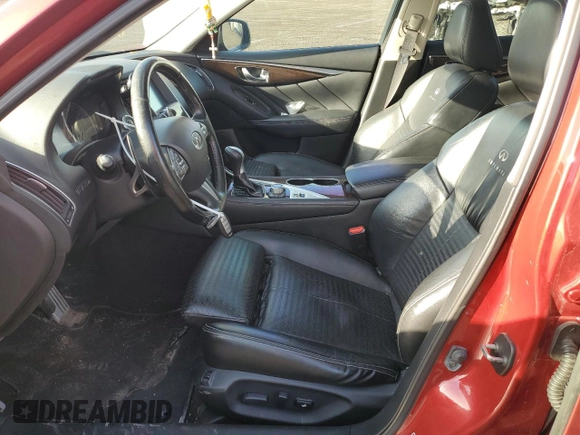 2014 Infiniti Q50 Premium with VIN JN1BV7ARXEM683926, listed as a Copart auction lot 50415795 with 118,966 mi miles and Salvage Title. Bid and sale history available at carsss.com. Image 7.