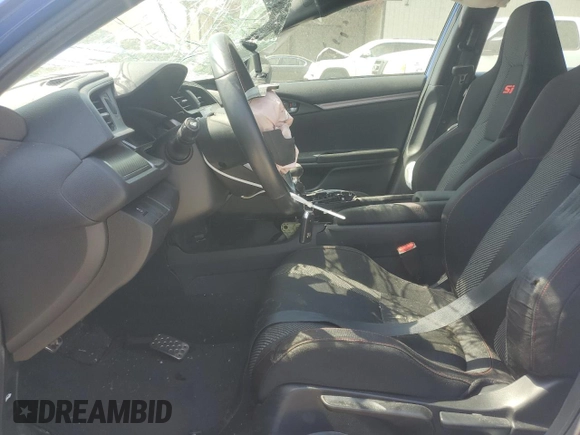 2019 Honda Civic Si with VIN 2HGFC1E52KH702946, listed as a Copart auction lot 53939675 with 64,623 mi miles and Salvage Title. Bid and sale history available at DreamBid. Image 7.