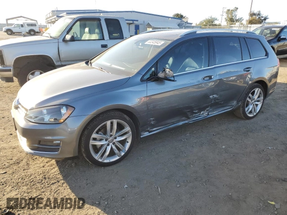 2015 Volkswagen Golf SportWagen TDI SEL with VIN 3VWCA7AU0FM506807, listed as a Copart auction lot 44345945 with 192,568 mi miles and Salvage Title. Bid and sale history available at carsss.com. Image 1.
