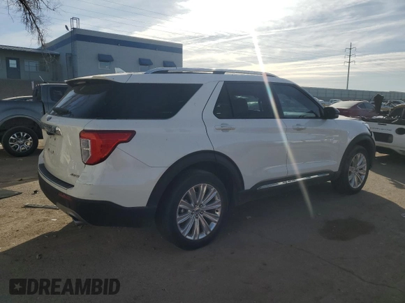 2022 Ford Explorer Limited with VIN 1FMSK8FH1NGA43898, listed as a Copart auction lot 87328924 with 37,273 mi miles and Salvage Title. Bid and sale history available at carsss.com. Image 3.