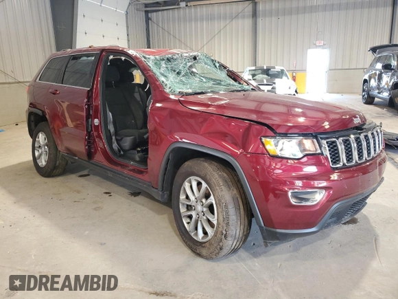 2021 Jeep Grand Cherokee Laredo E with VIN 1C4RJFAG0MC615509, listed as a Copart auction lot 62733185 with 38,762 mi miles and Salvage title. Bid and sale history available at DreamBid. Image 4.