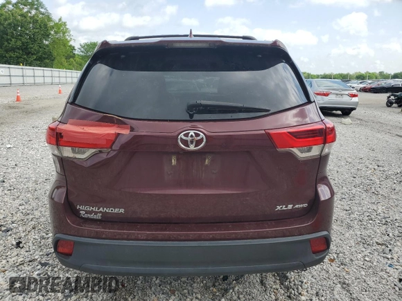 2018 Toyota Highlander SE с VIN 5TDJZRFH4JS865046, выставлен на аукционе Copart как лот 54605785 с пробегом 115 794 миль миль и Списание • Salvage title. История ставок и продаж доступна на DreamBid. Изображение 6.