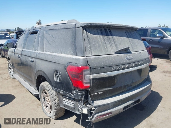 2023 Ford Expedition Max Limited with VIN 1FMJK1K81PEA15199, listed as a IAAI auction lot 42625897 with 95,392 mi miles and . Bid and sale history available at DreamBid. Image 3.