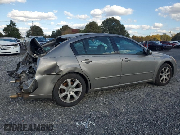 2007 Nissan Maxima SL with VIN 1N4BA41E17C839502, listed as a Copart auction lot 78394784 with 124,477 mi miles and Salvage Title. Bid and sale history available at DreamBid. Image 3.