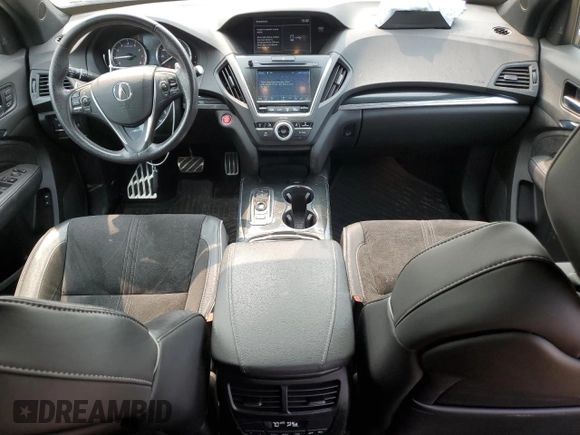 2020 Acura MDX Technology with VIN 5J8YD4H04LL027550, listed as a Copart auction lot 58573455 with 45,007 mi miles and Salvage title. Bid and sale history available at DreamBid. Image 8.