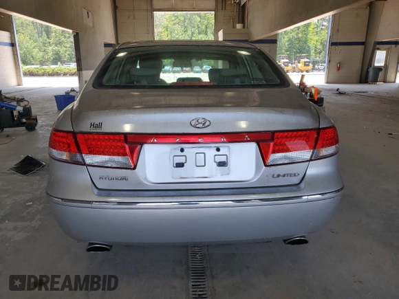 2007 Hyundai Azera SE with VIN KMHFC46F97A146899, listed as a Copart auction lot 62515625 with 122,888 mi miles and Clean title. Bid and sale history available at DreamBid. Image 6.