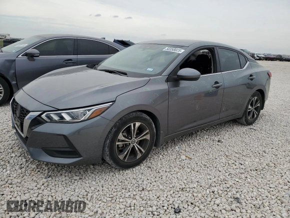 2022 Nissan Sentra SV with VIN 3N1AB8CV4NY250815, listed as a Copart auction lot 50358025 with 23,742 mi miles and Clean Title. Bid and sale history available at DreamBid. Image 1.