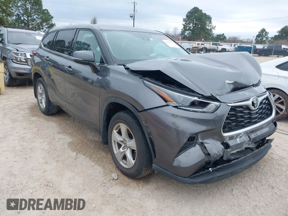 2021 Toyota Highlander L with VIN 5TDZZRAH8MS059113, listed as a IAAI auction lot 41590682 with 60,150 mi miles and . Bid and sale history available at DreamBid. Image 1.