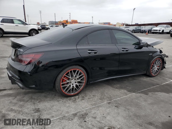 2018 Mercedes-Benz CLA 45 AMG z VIN WDDSJ5CB1JN567585, wystawiony jako Copart lot #55470285 z przebiegiem Nie podano mil oraz Szkoda całkowita • Salvage title. Historia ofert i sprzedaży dostępna na DreamBid. Obrazek 3.