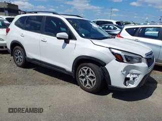 2021 Subaru Forester Premium with VIN JF2SKAJC0MH502694, listed as a IAAI auction lot 41809081 with 35,836 mi miles. Bid and sale history available at carsss.com. Image 1.