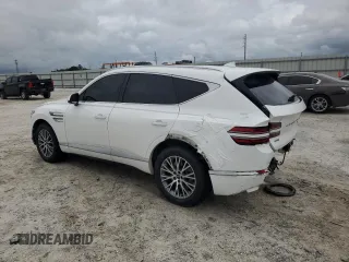 2022 Genesis GV80 with VIN KMUHB4SB6NU097950, listed as a Copart auction lot 81049344 with 63,062 mi miles and Salvage Title. Bid and sale history available at DreamBid. Image 2.
